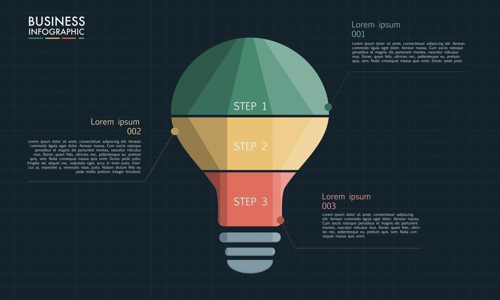 gloeilamp infographic. vector