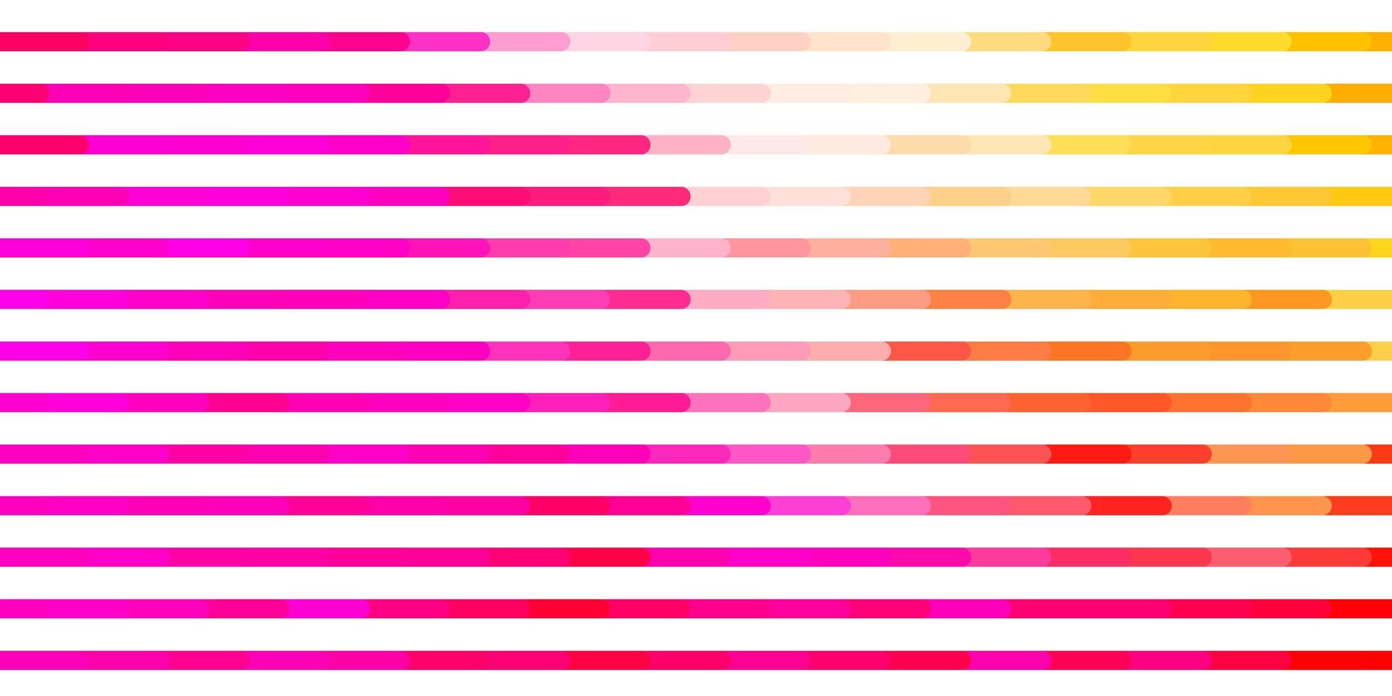 lichtroze, gele vectorachtergrond met lijnen. vector