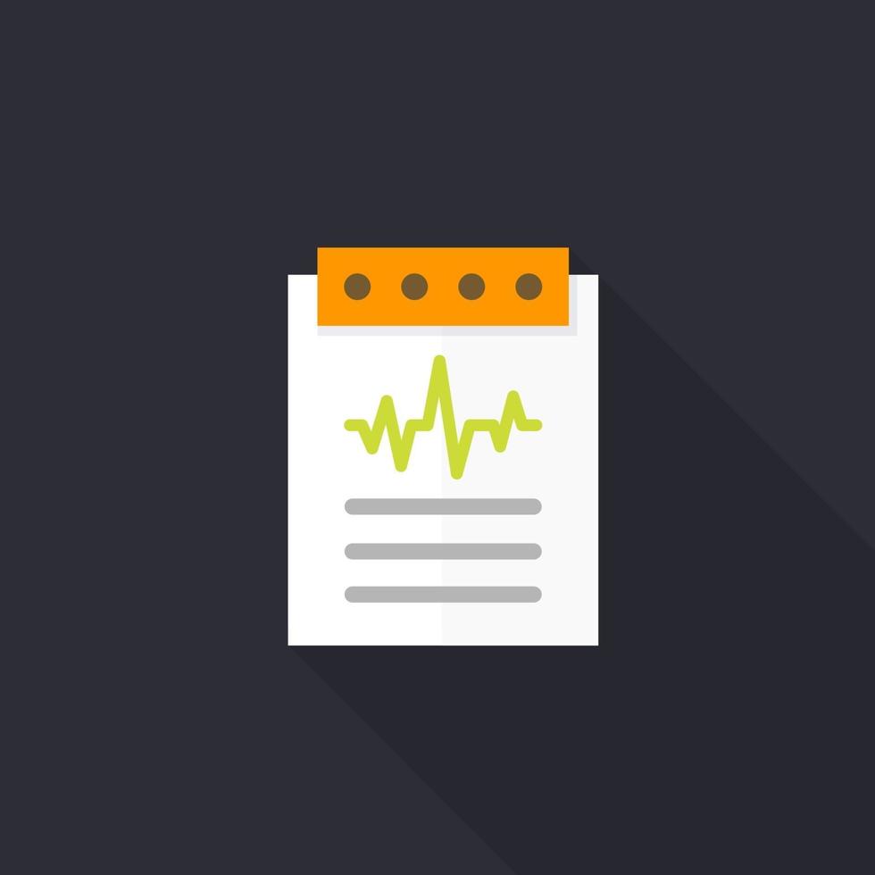 cardiogram, hartdiagnose vectorpictogram vector