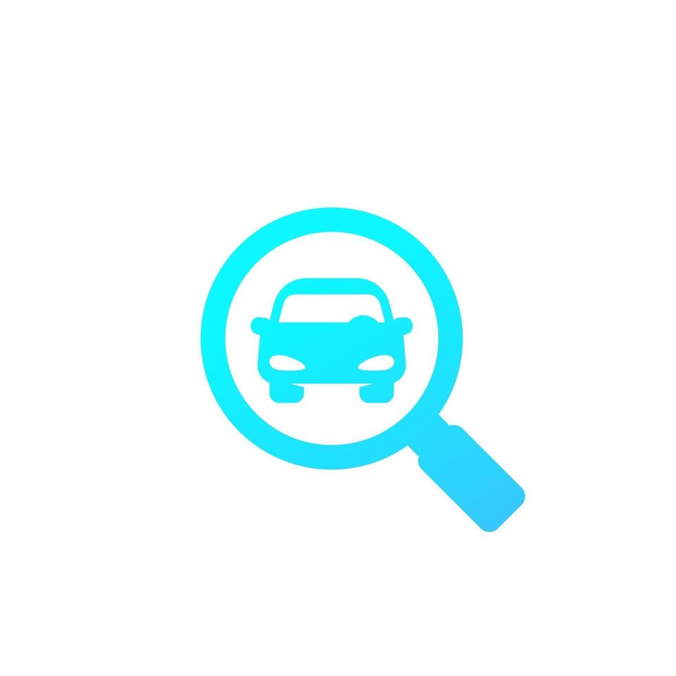 auto zoekpictogram voor web en apps vector