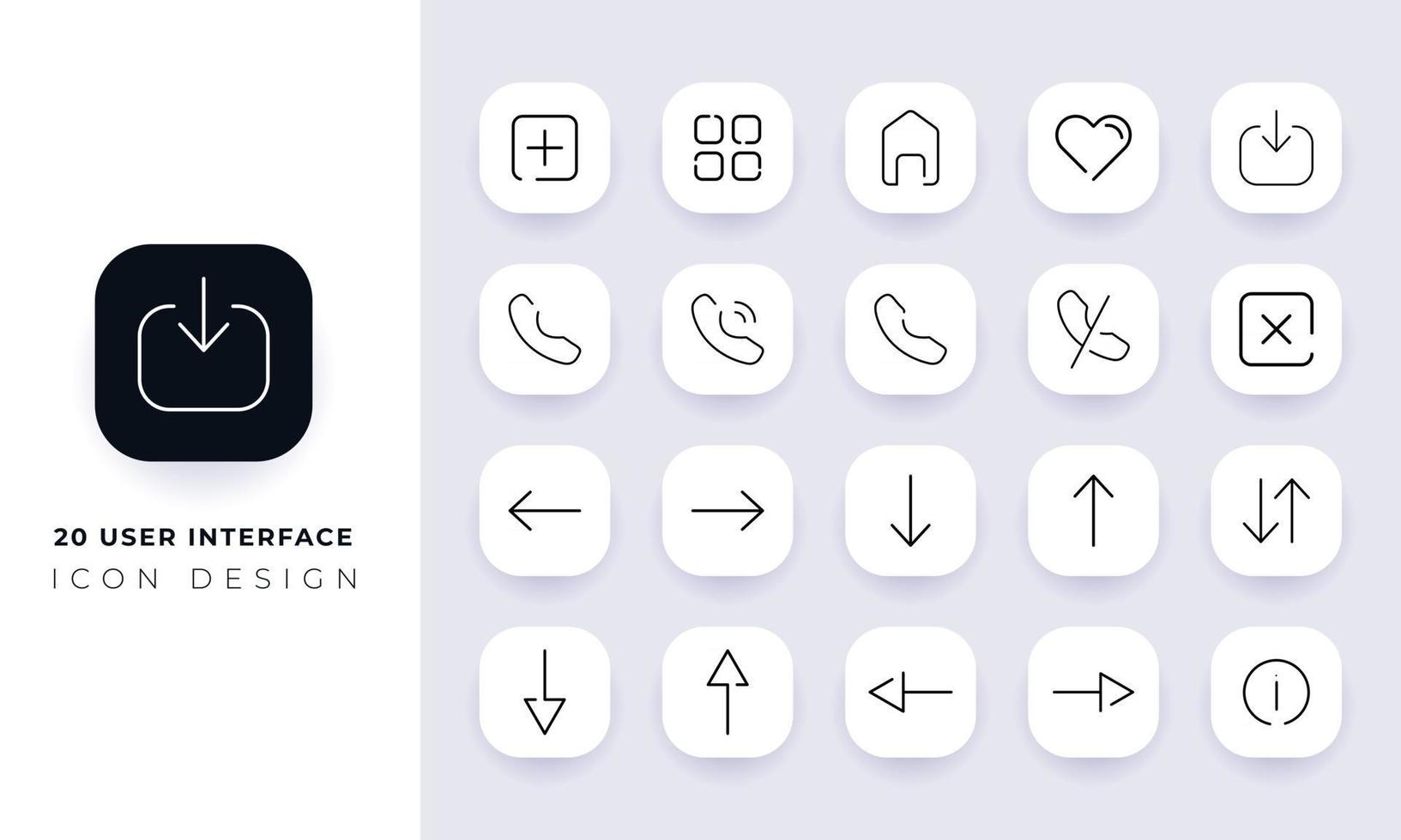 lijntekeningen onvolledig gebruikersinterface icon pack. vector