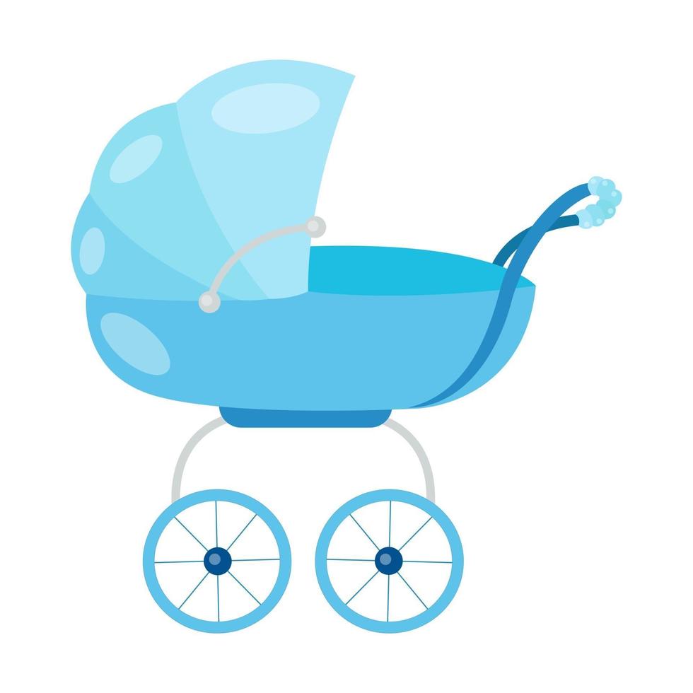 vectorillustratie van een kinderwagen voor een jongen vector