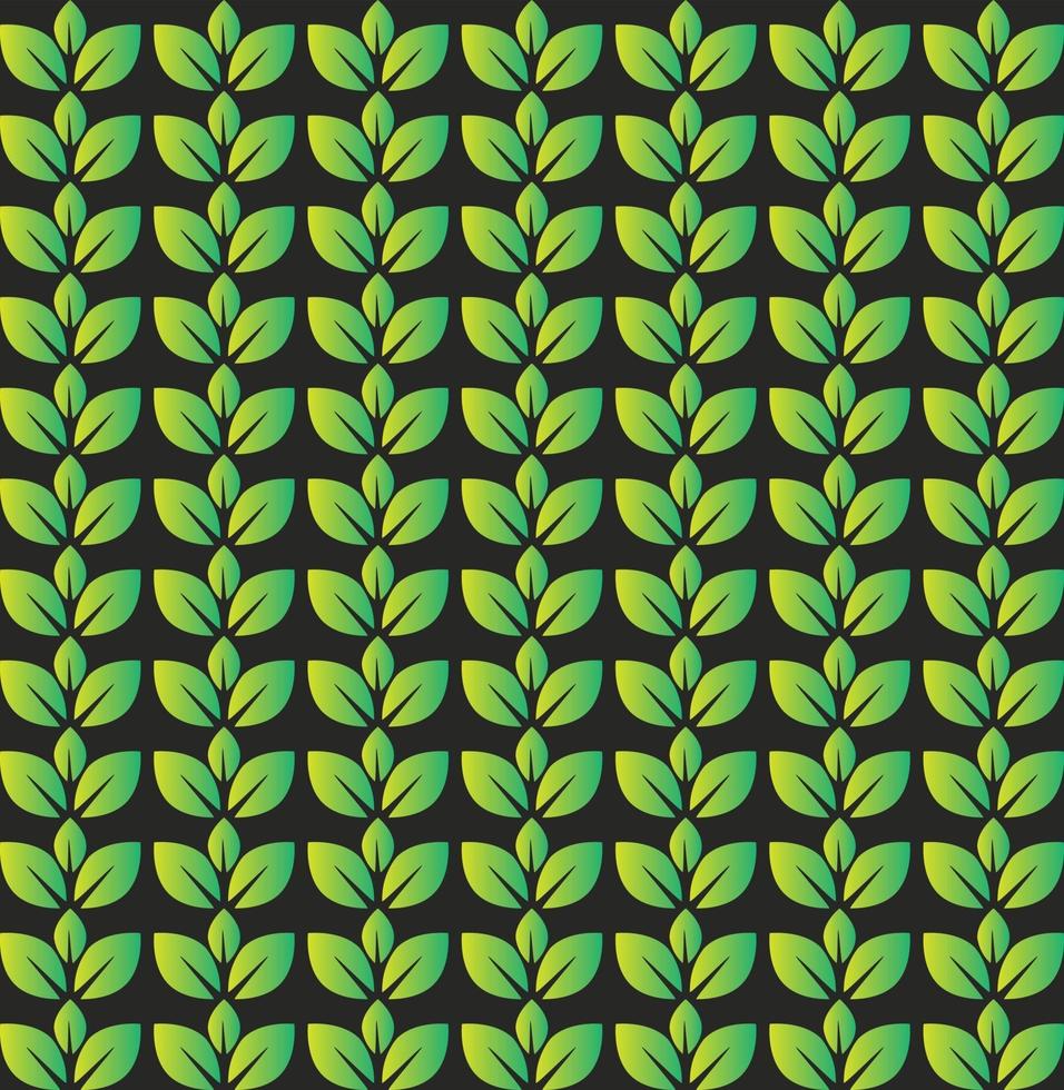 naadloos groen abstract bladpatroonontwerp vector