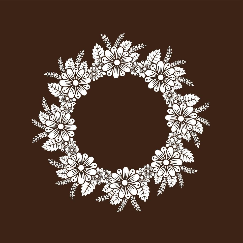 bloemen frame decoratief vector