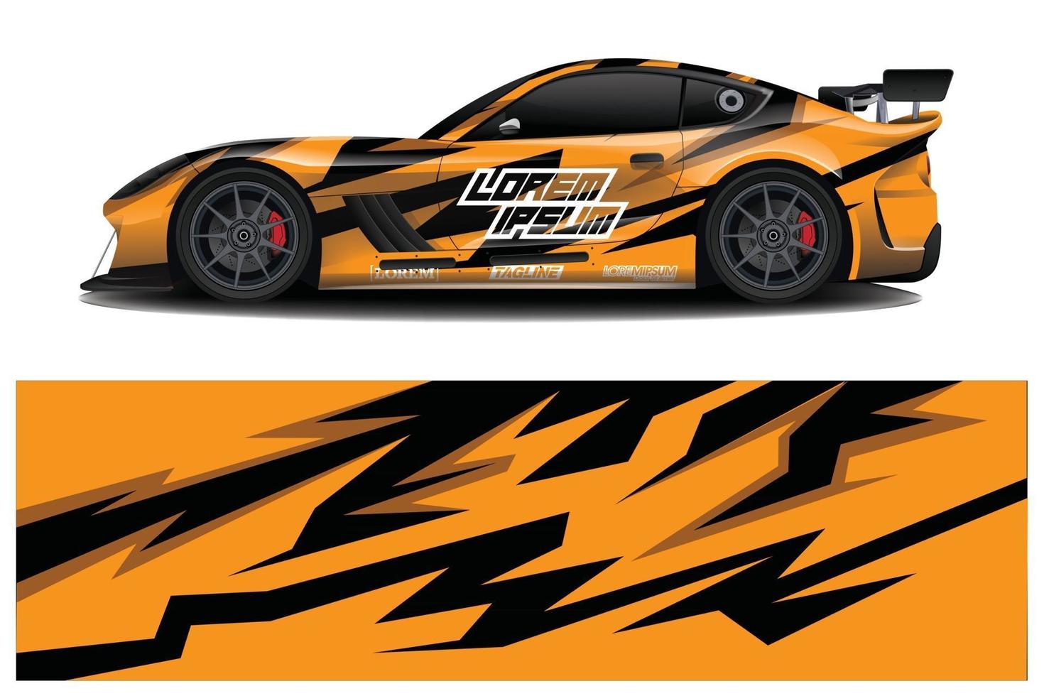 auto sticker sticker wrap ontwerp vector