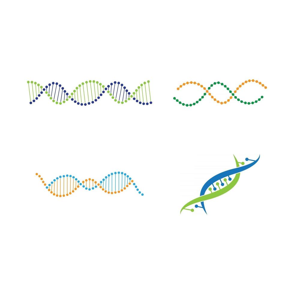 dna logo afbeeldingen illustratie vector