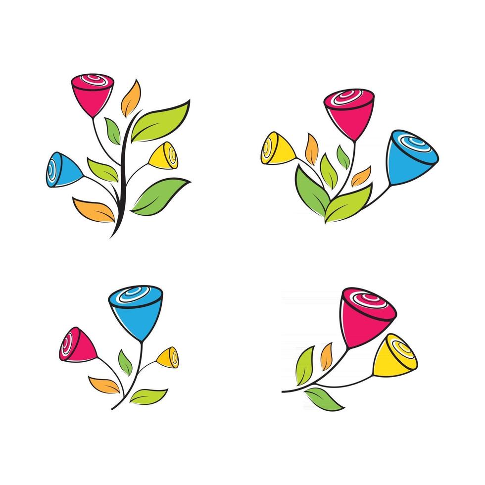 bloem logo afbeeldingen illustratie vector