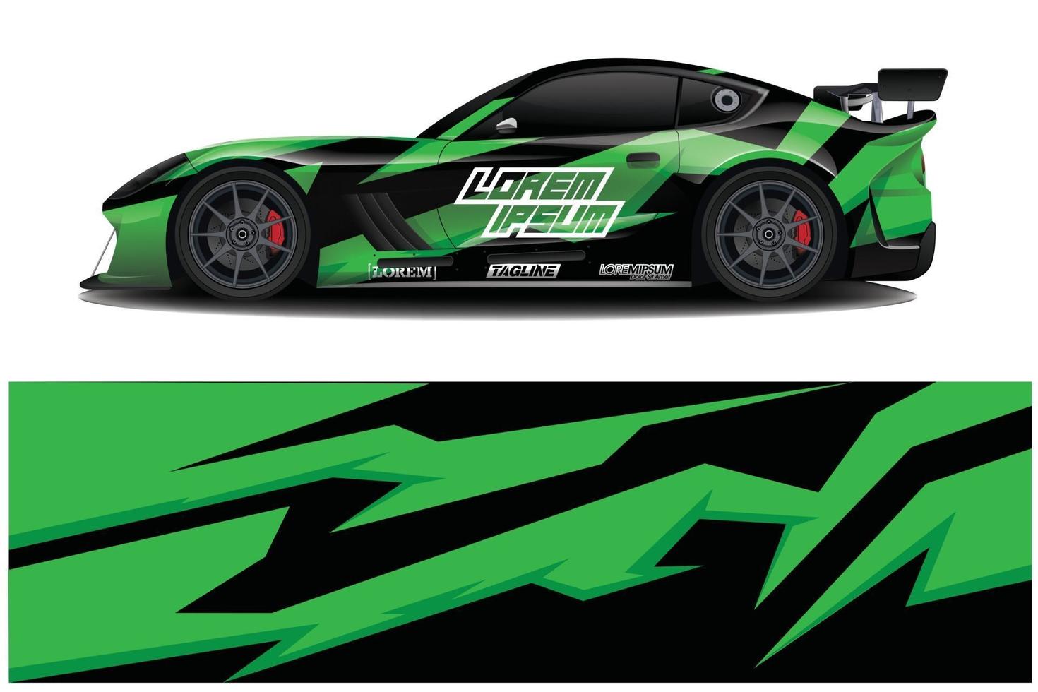 auto wrap grafische race abstracte achtergrond voor wrap en vinyl sticker vector