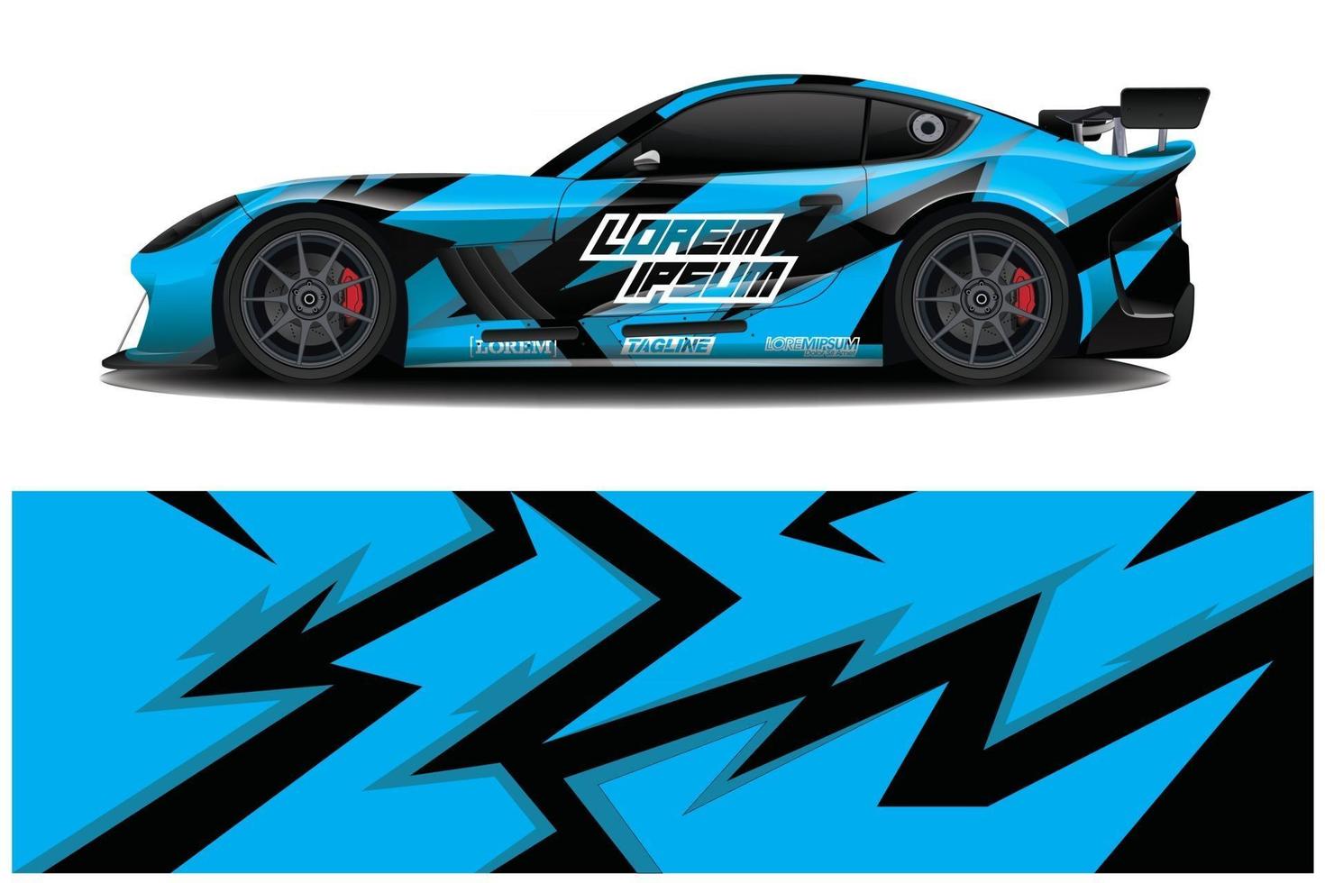 auto wrap grafische race abstracte achtergrond voor wrap en vinyl sticker vector