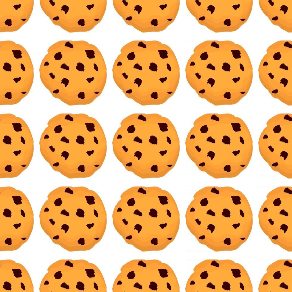 grote set identiek koekje, kit kleurrijk gebakkoekje vector