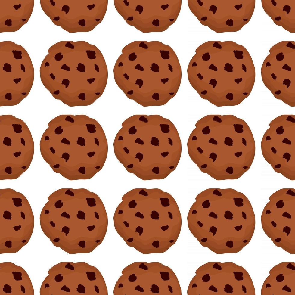 grote set identiek koekje, kit kleurrijk gebakkoekje vector