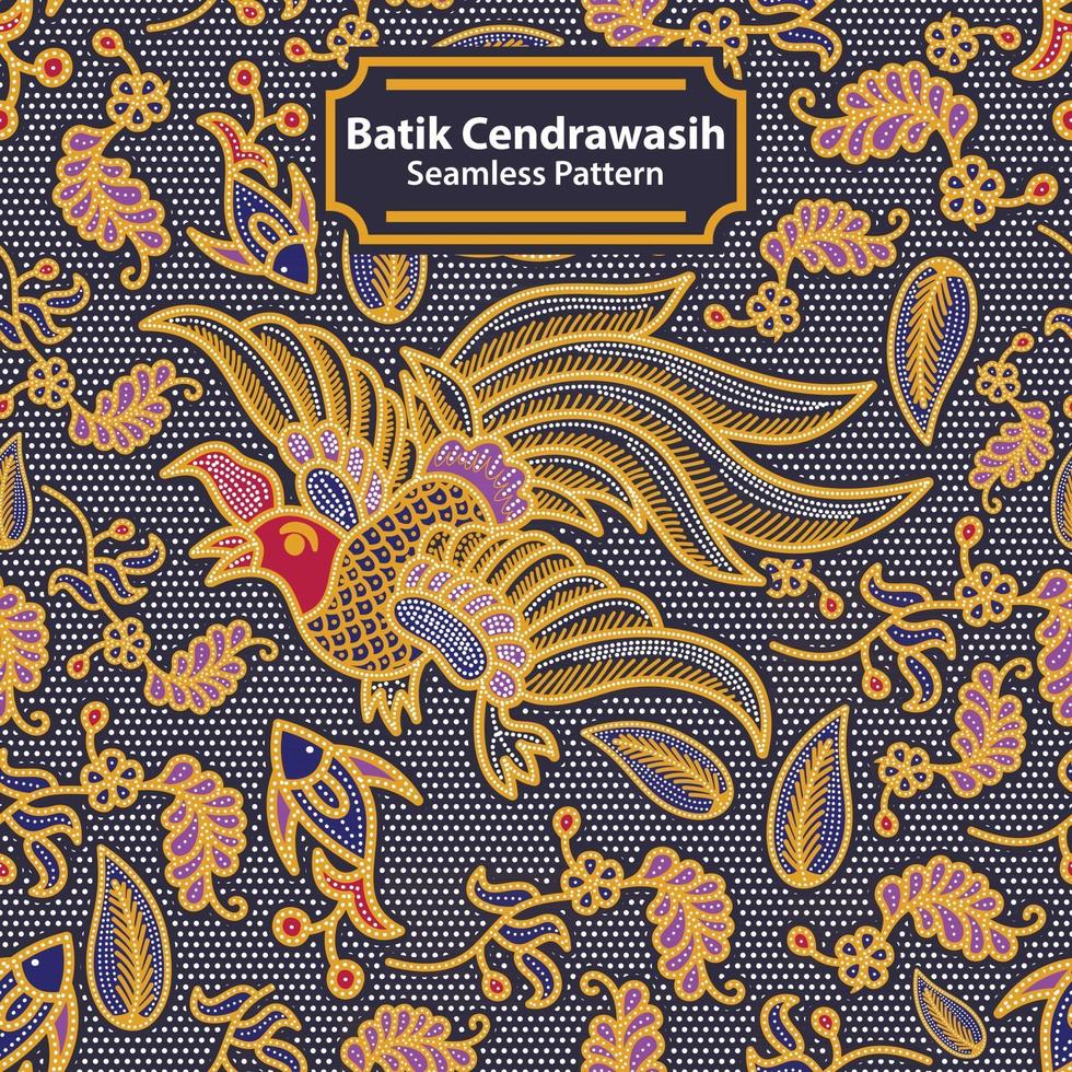 batik cenderawasih papua - de traditionele van cenderawasih papua batik vector