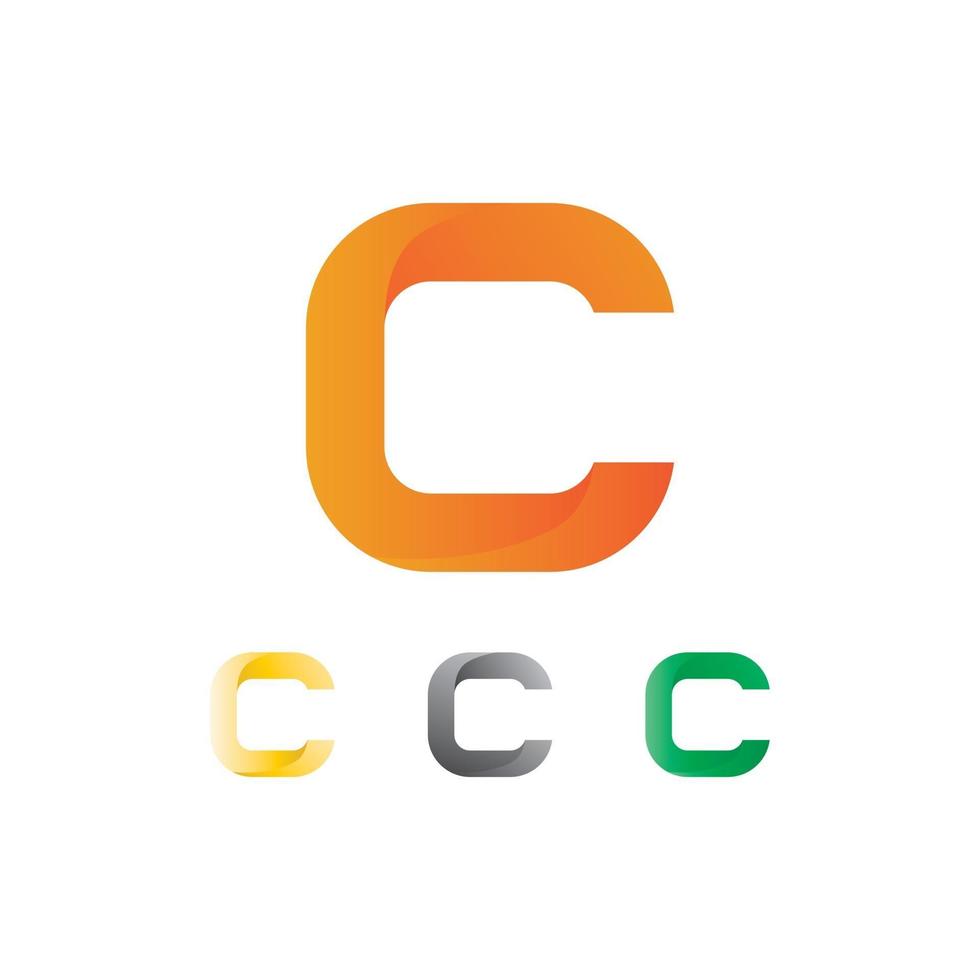 c logo en vitamine en lettertype c brief identiteit en ontwerp bedrijf vector