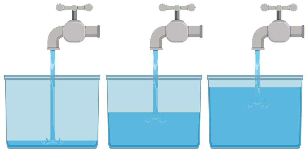 Kraanwater in emmers vector