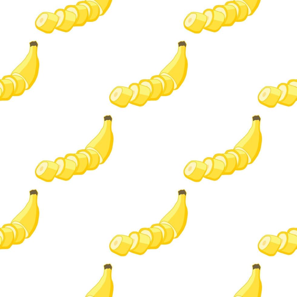 illustratie op thema grote gekleurde naadloze banaan vector