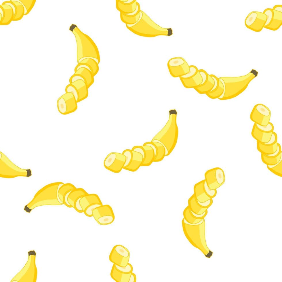 illustratie op thema grote gekleurde naadloze banaan vector