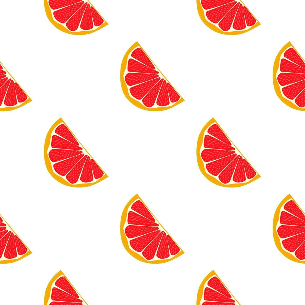 illustratie op thema grote gekleurde naadloze grapefruit vector