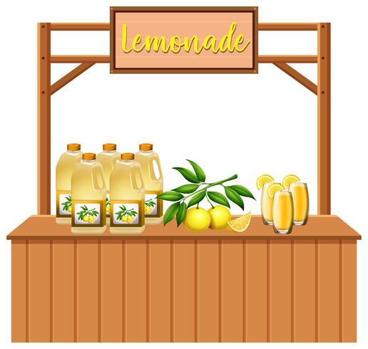 Een geïsoleerde limonade kraam vector