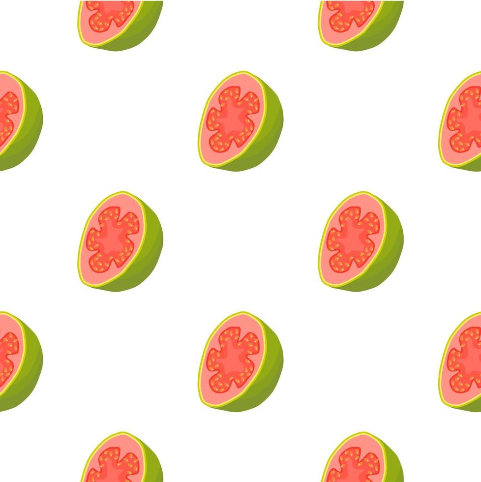 illustratie op thema grote gekleurde naadloze guave vector