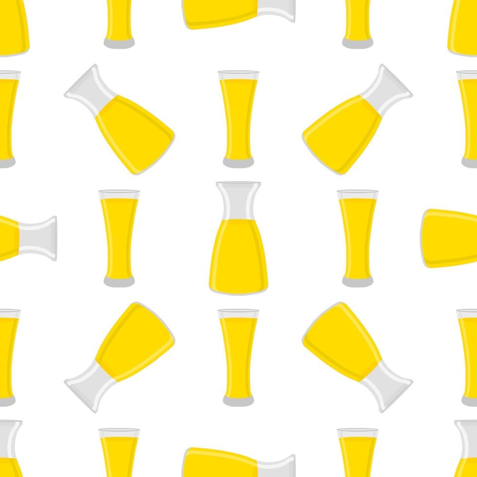 illustratie op thema gekleurde limonade in glazen kan vector
