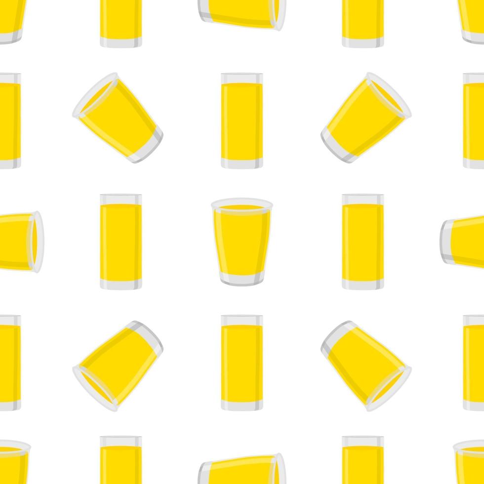 illustratie op thema grote gekleurde limonade in glazen beker vector