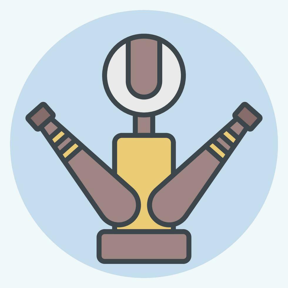 icoon trofee. verwant naar basketbal symbool. kleur maat stijl. gemakkelijk ontwerp bewerkbaar. gemakkelijk illustratie vector