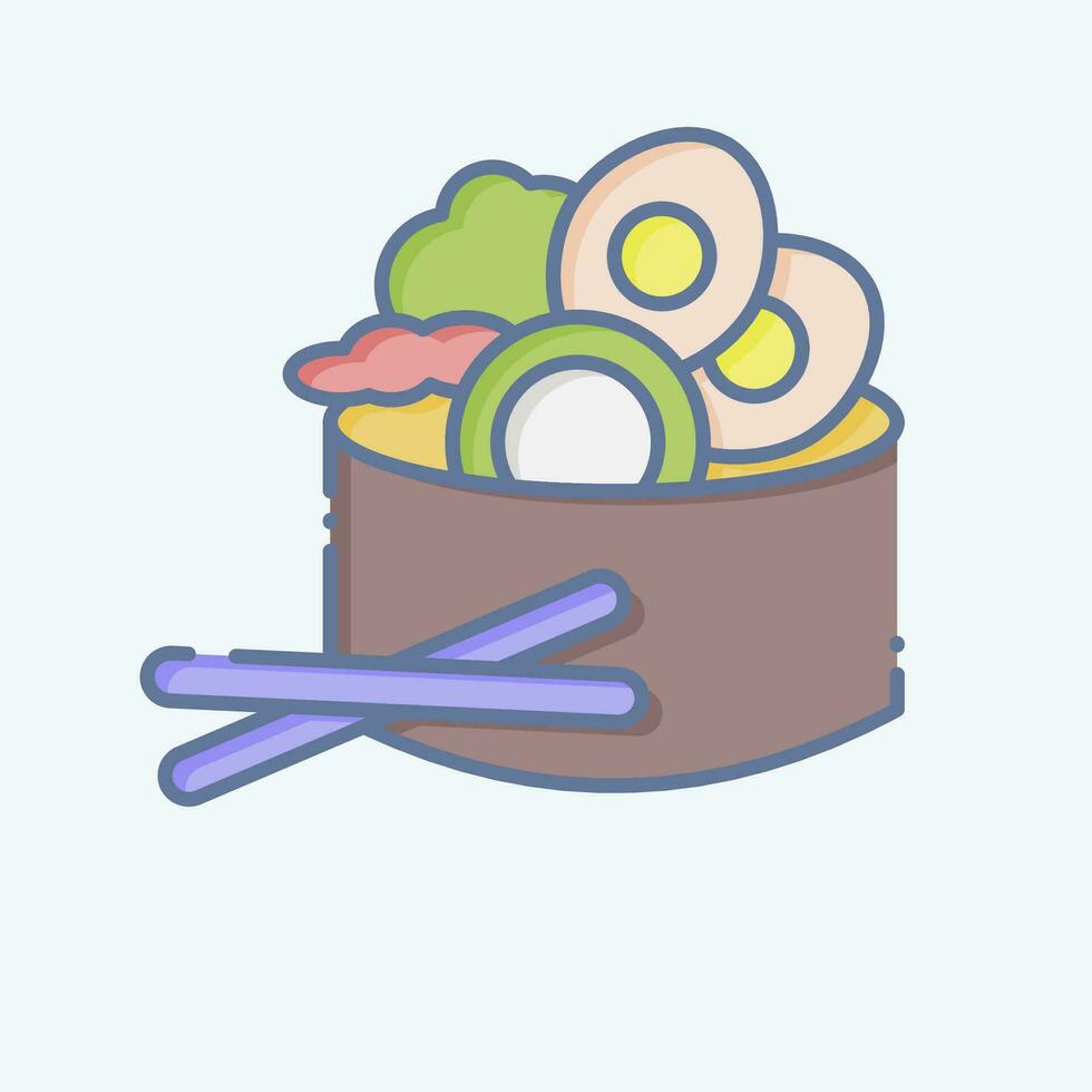 icoon salade. verwant naar ontbijt symbool. tekening stijl. gemakkelijk ontwerp bewerkbaar. gemakkelijk illustratie vector