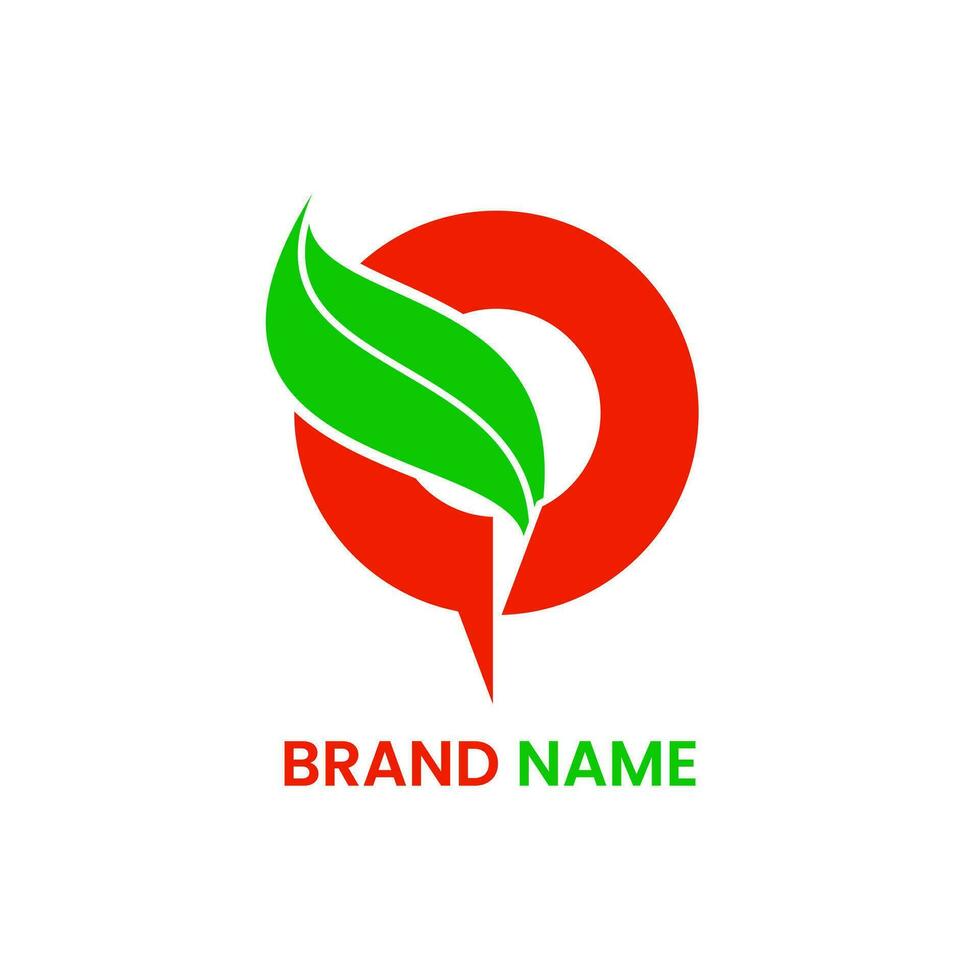 abstract logo. brief q en blad logo concept. gemakkelijk, minimaal en modern stijl. gebruikt voor bedrijf, label, merk, logo, symbool, teken, afdrukken, icoon, embleem vector