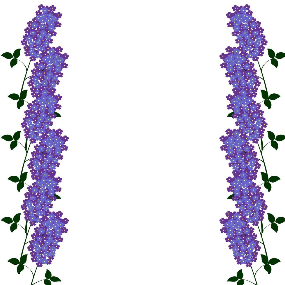 achtergrond met lila bloemen 2 vector