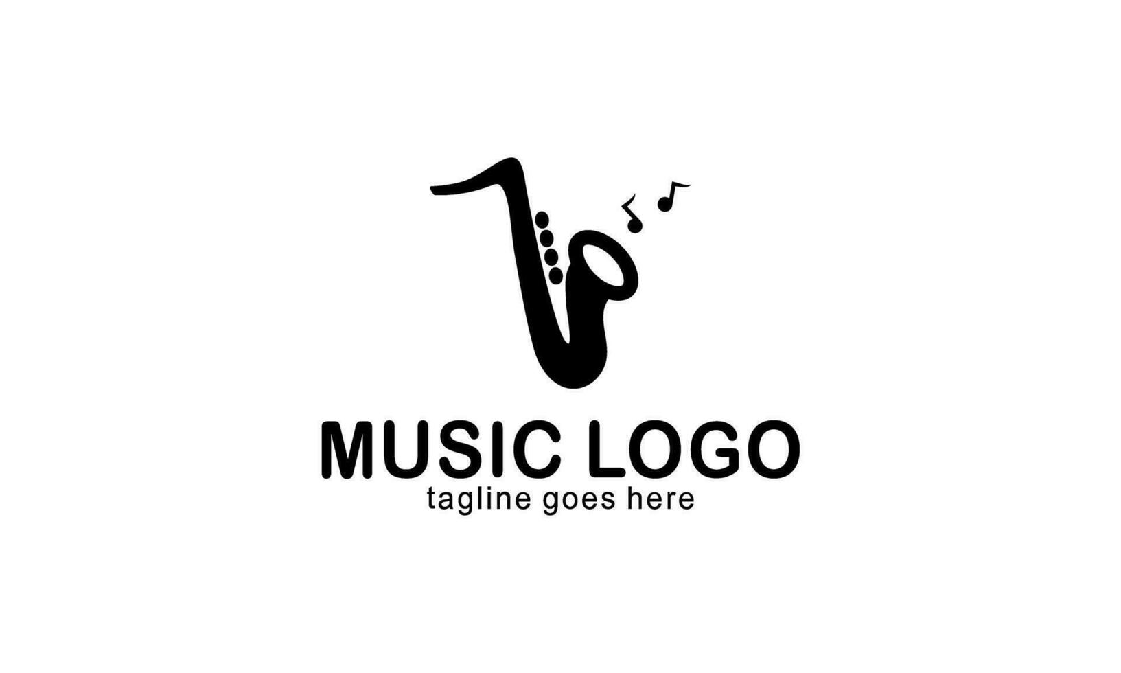 creatief muziek- logo. musical aantekeningen logo vector