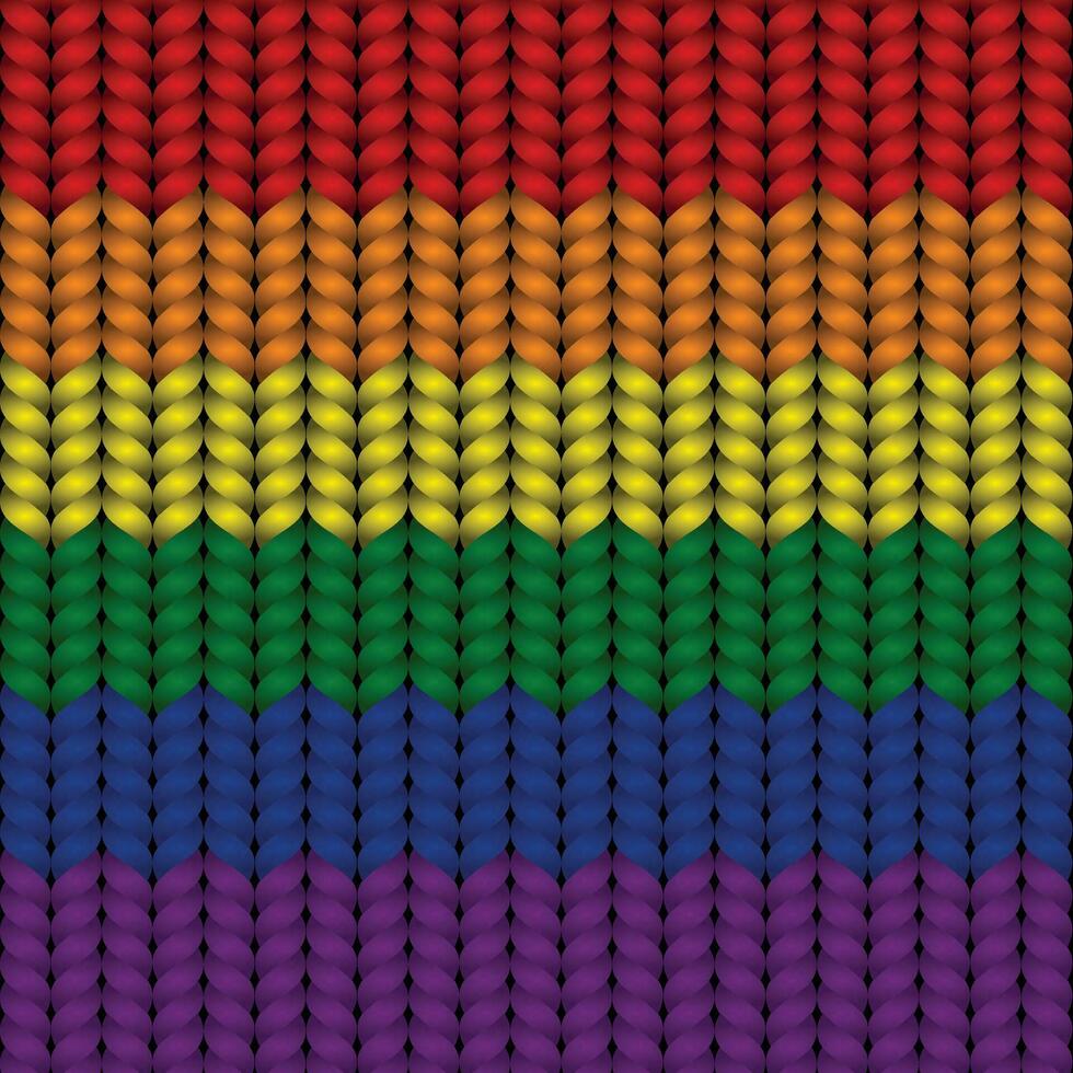 lgbtq regenboog vlag Aan een gevlochten rop.. vrijheid en liefde concept. activisme, gemeenschap en vrijheid concept. vector illustratie.