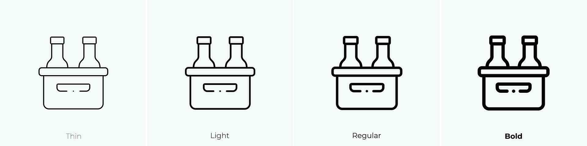 zes pak icoon. dun, licht, regelmatig en stoutmoedig stijl ontwerp geïsoleerd Aan wit achtergrond vector