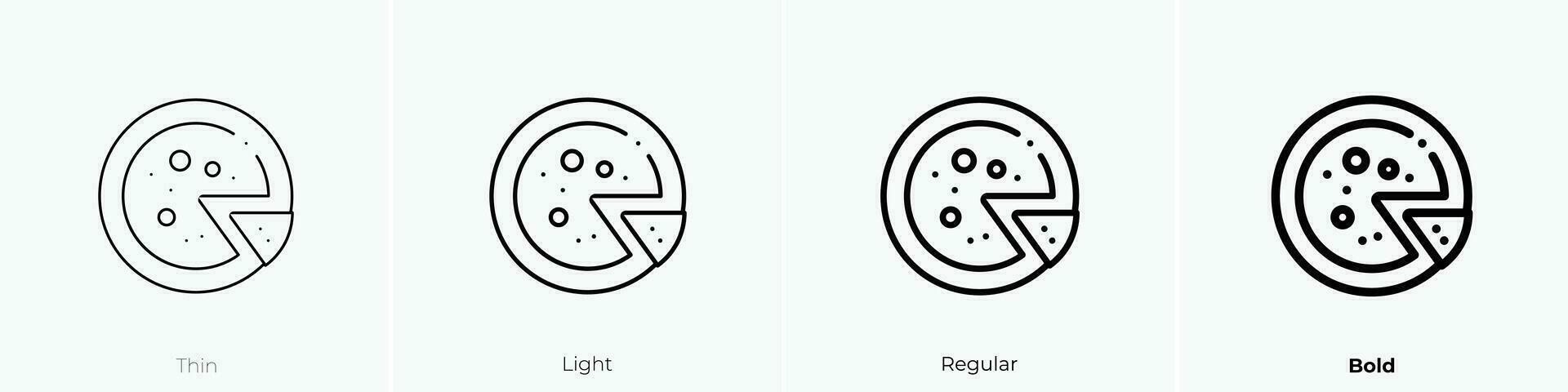 Spaans omelet icoon. dun, licht, regelmatig en stoutmoedig stijl ontwerp geïsoleerd Aan wit achtergrond vector