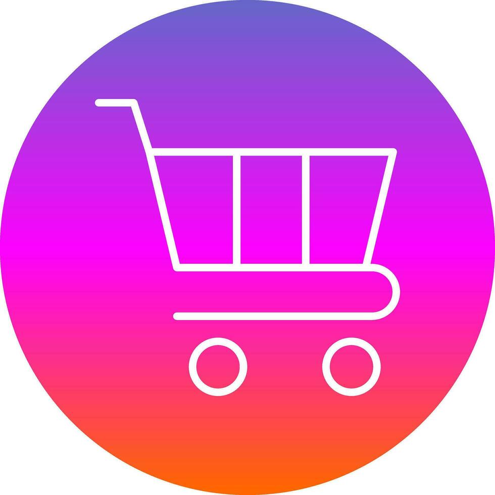 boodschappen doen kar vector icoon ontwerp