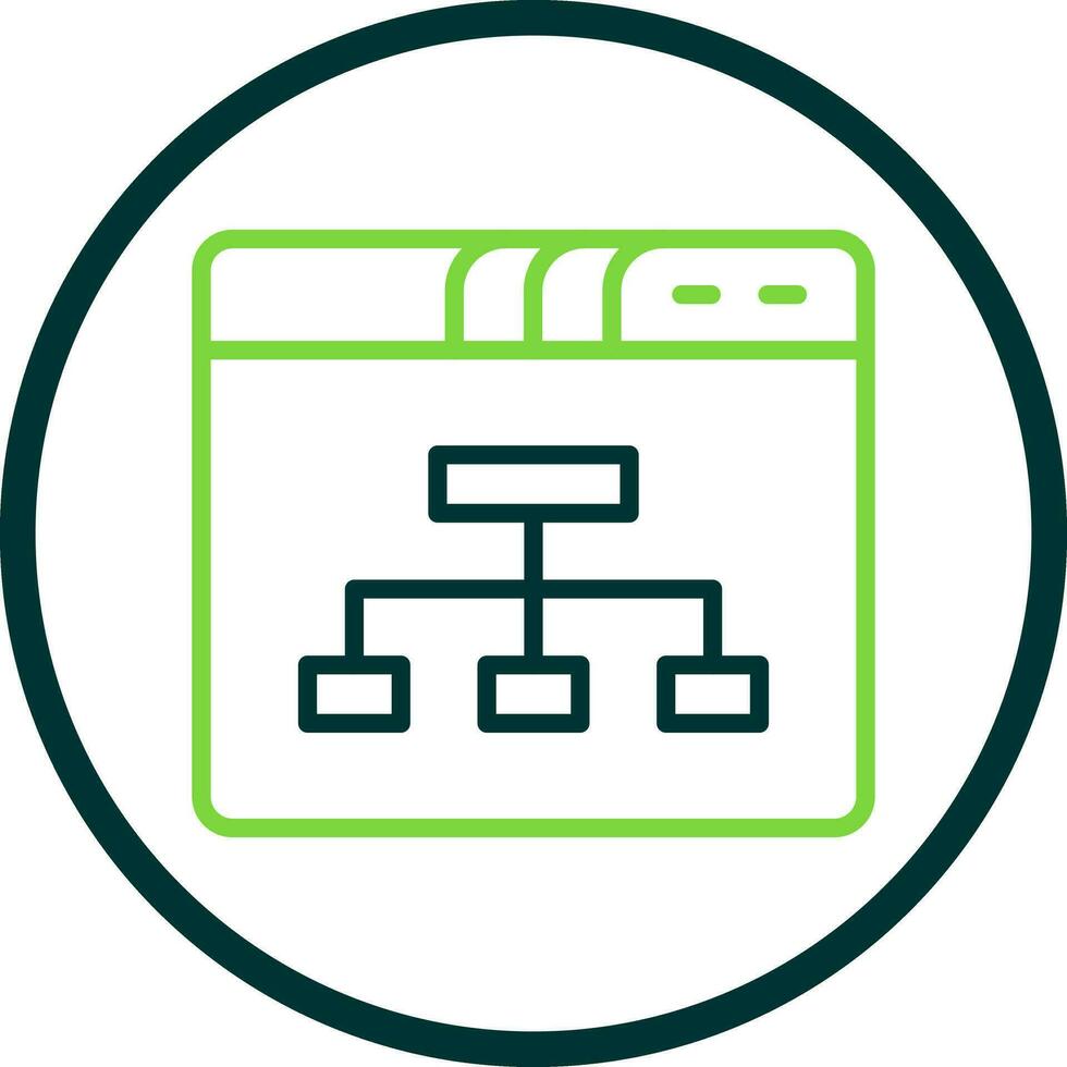 sitemap vector icoon ontwerp