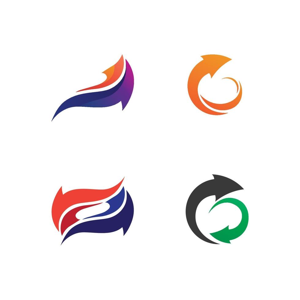 pijl logo ontwerp vector voor muziek, spel, audio en financiën, business