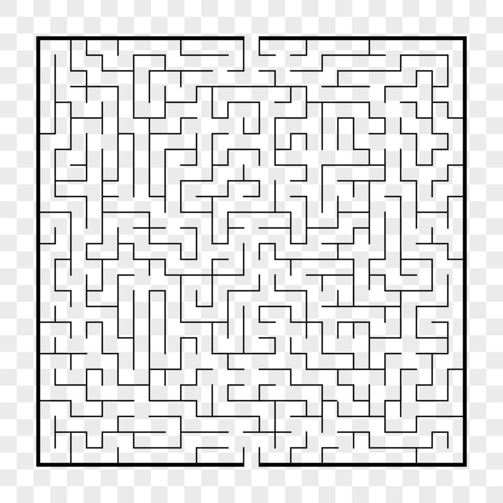 abstracte vierkante doolhof. spel voor kinderen. puzzel voor kinderen. labyrint raadsel. vector