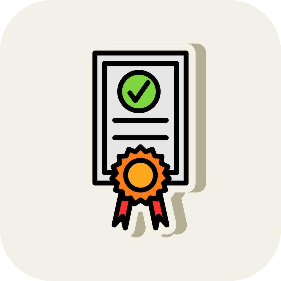 certificaat vector icoon ontwerp