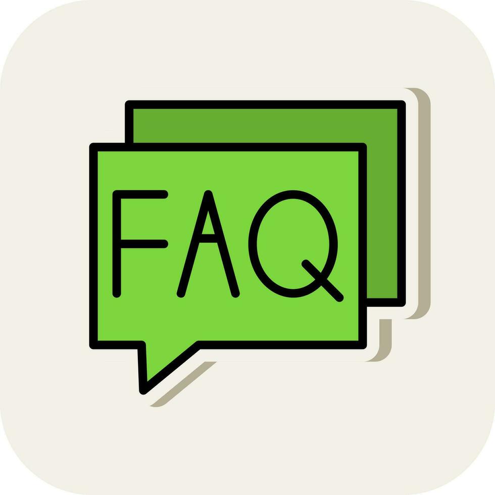 FAQ vector icoon ontwerp