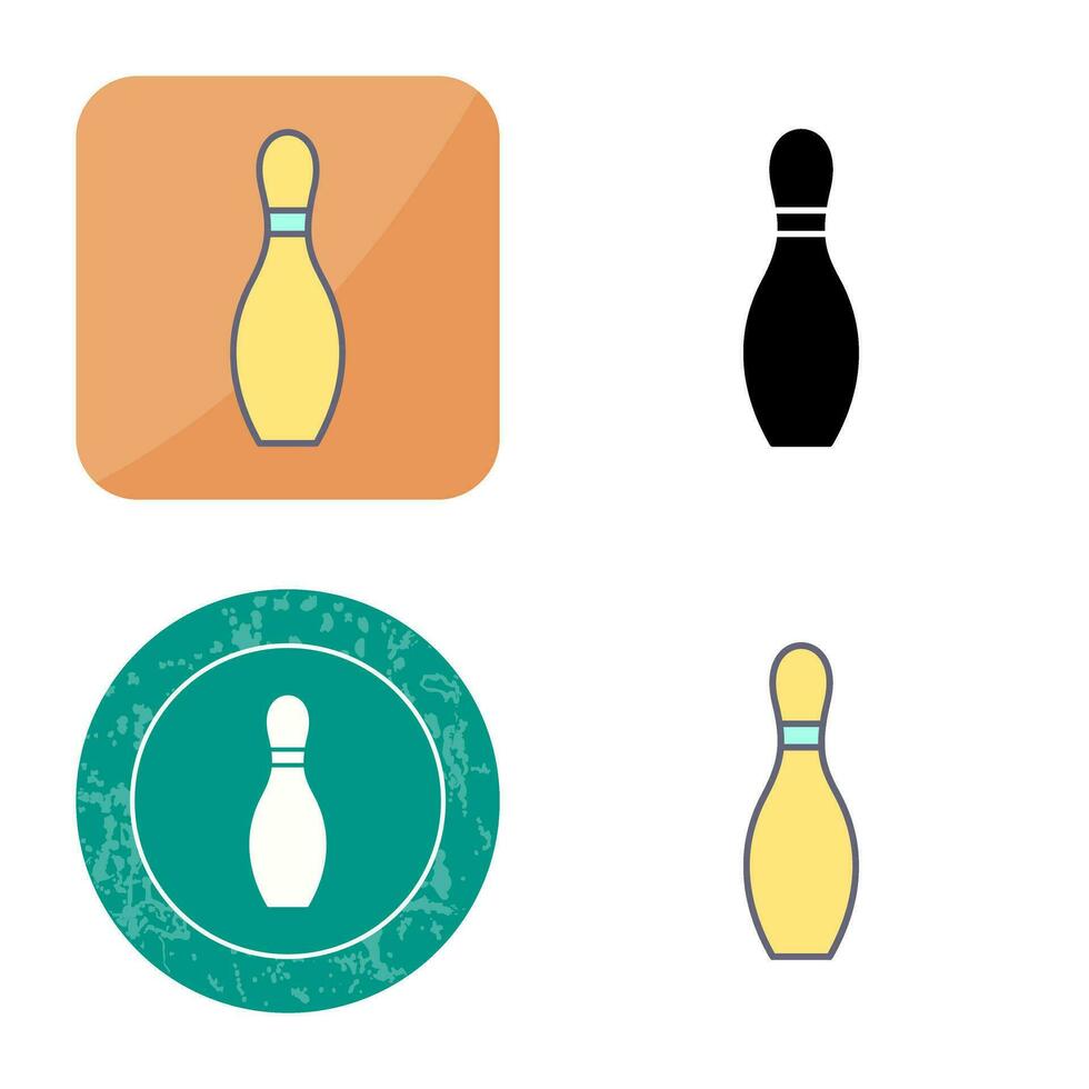 uniek bowling pin vector icoon