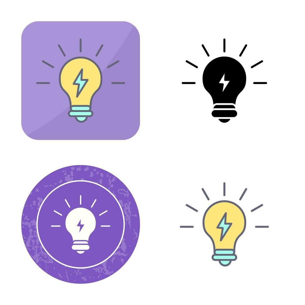 gloeilamp vector pictogram