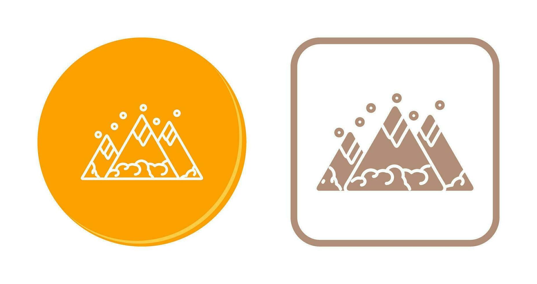 berg vector pictogram