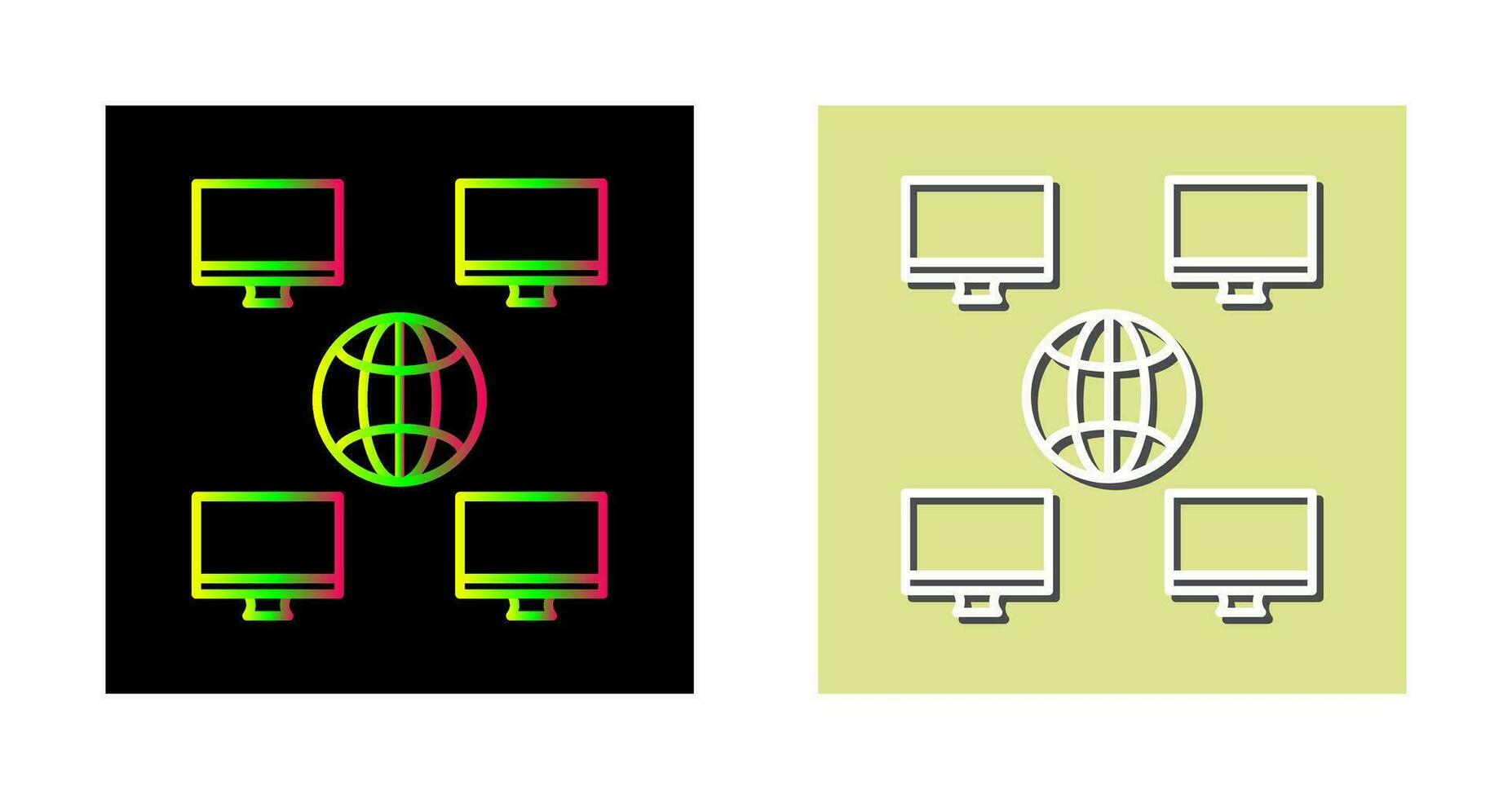 uniek bedrijf netwerk vector icoon