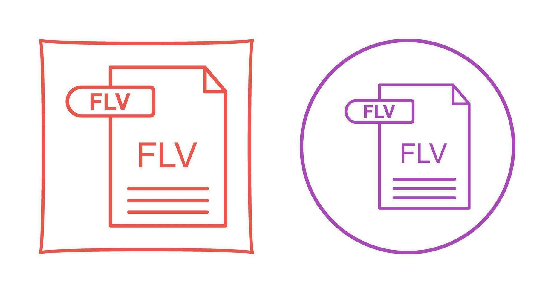 flv vector icoon