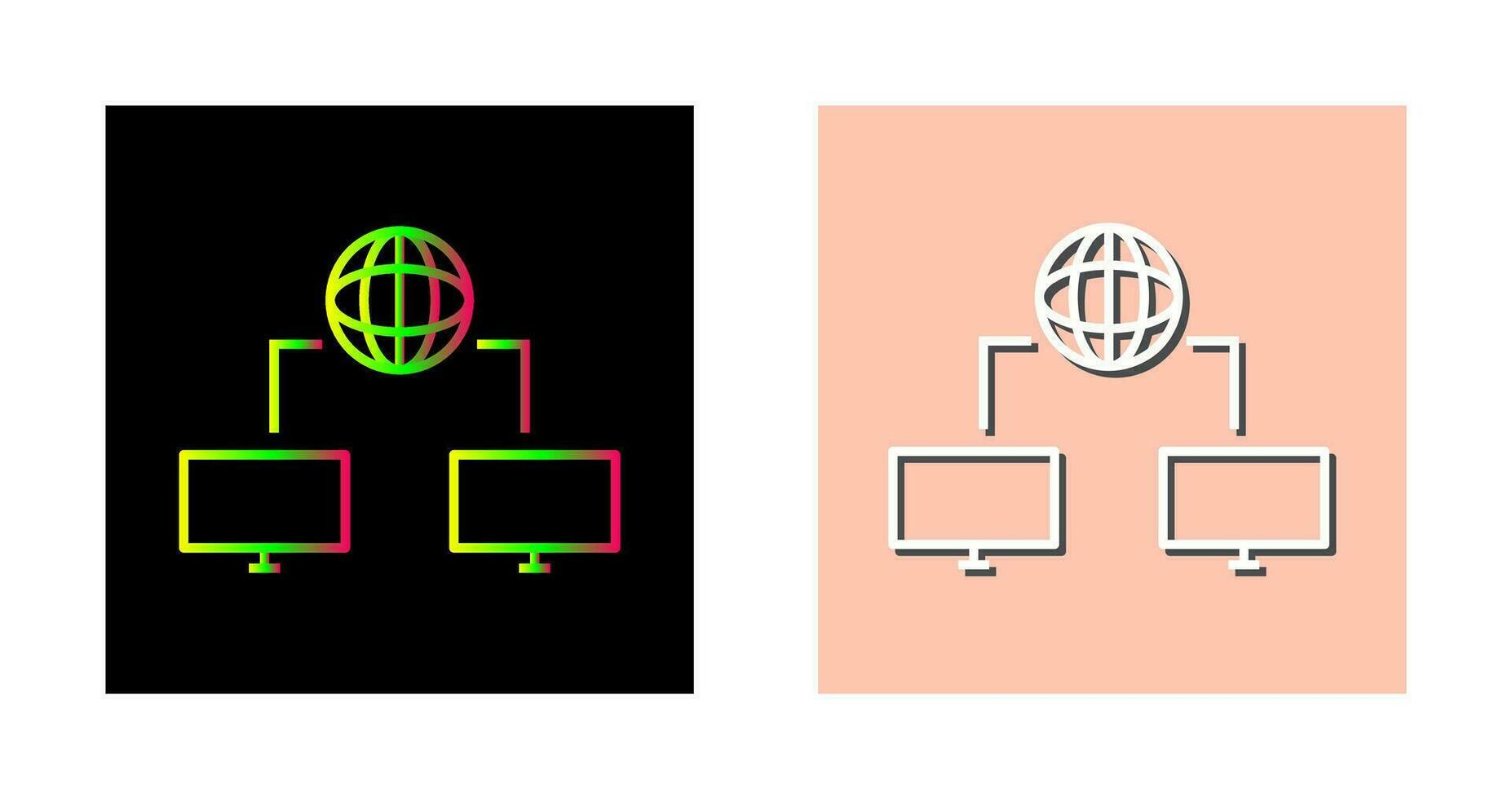 uniek internet connectiviteit vector icoon