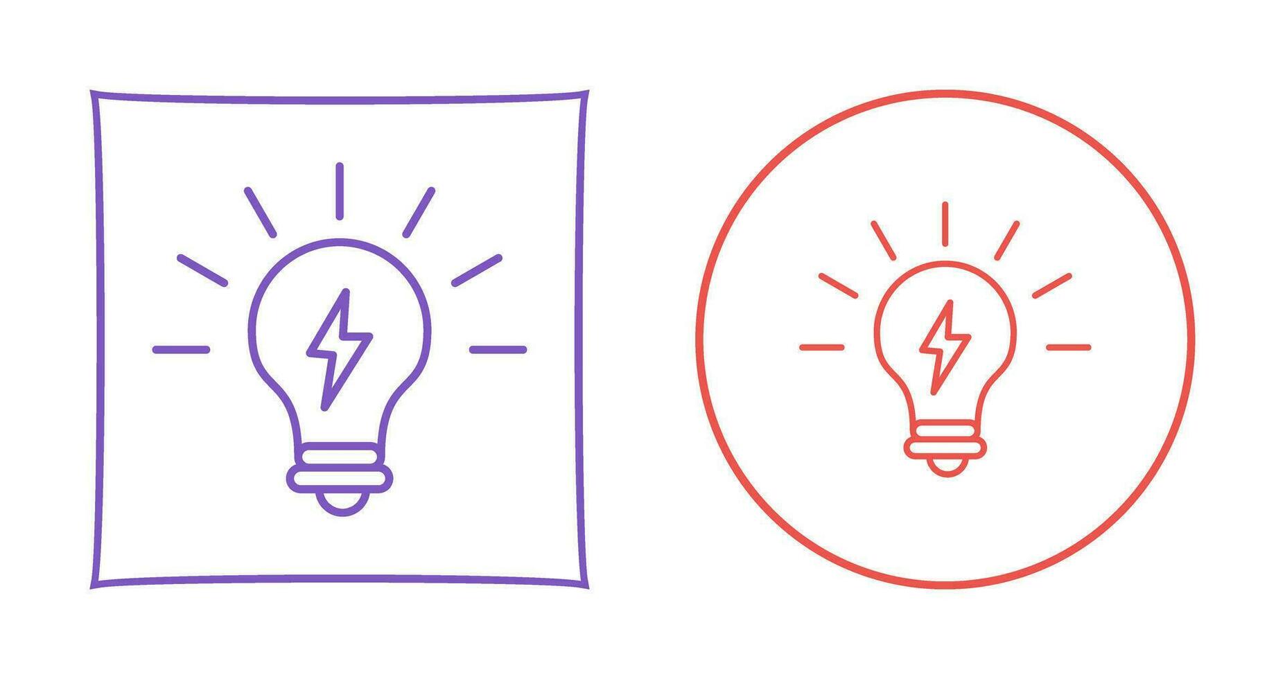 gloeilamp vector pictogram