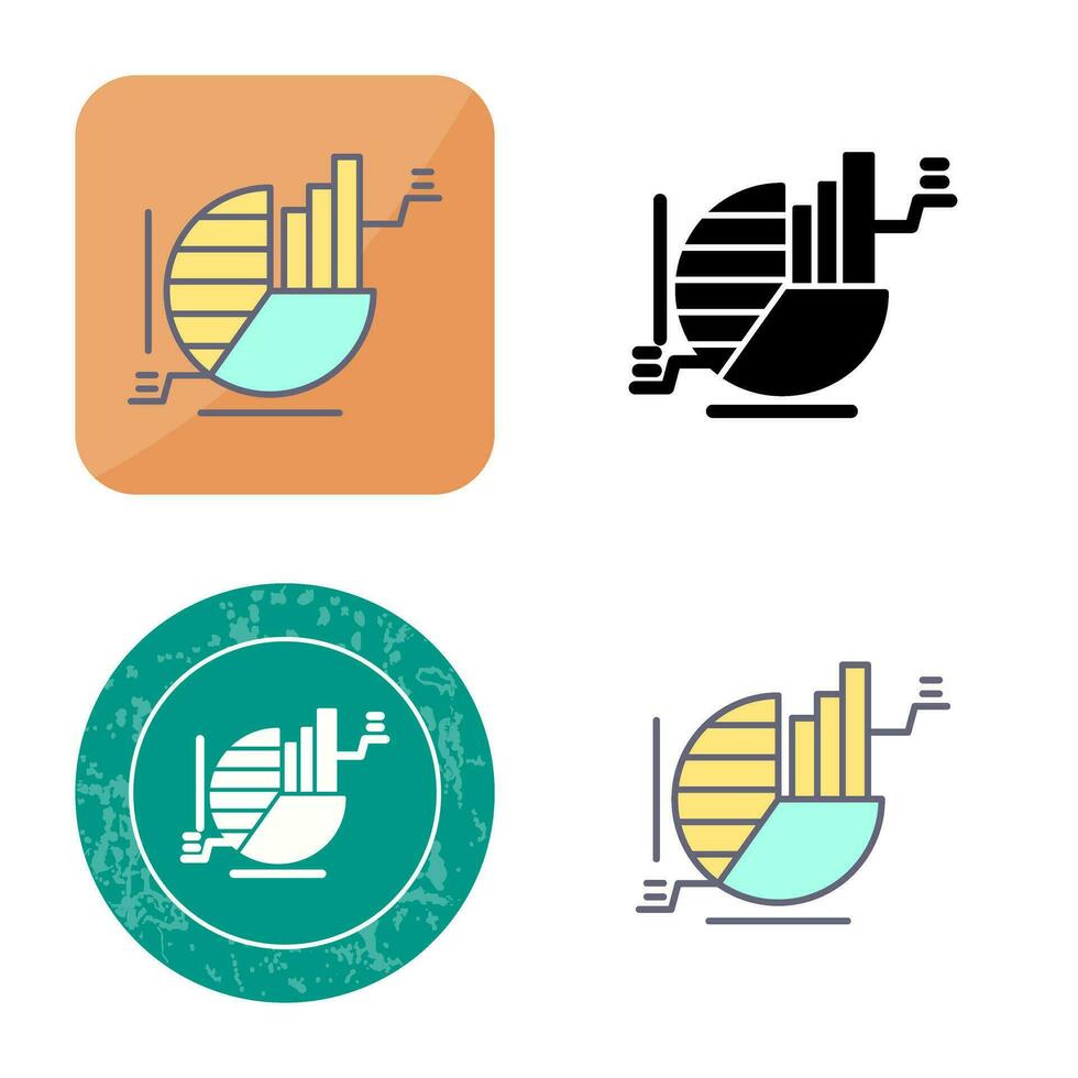 cirkeldiagram vector pictogram