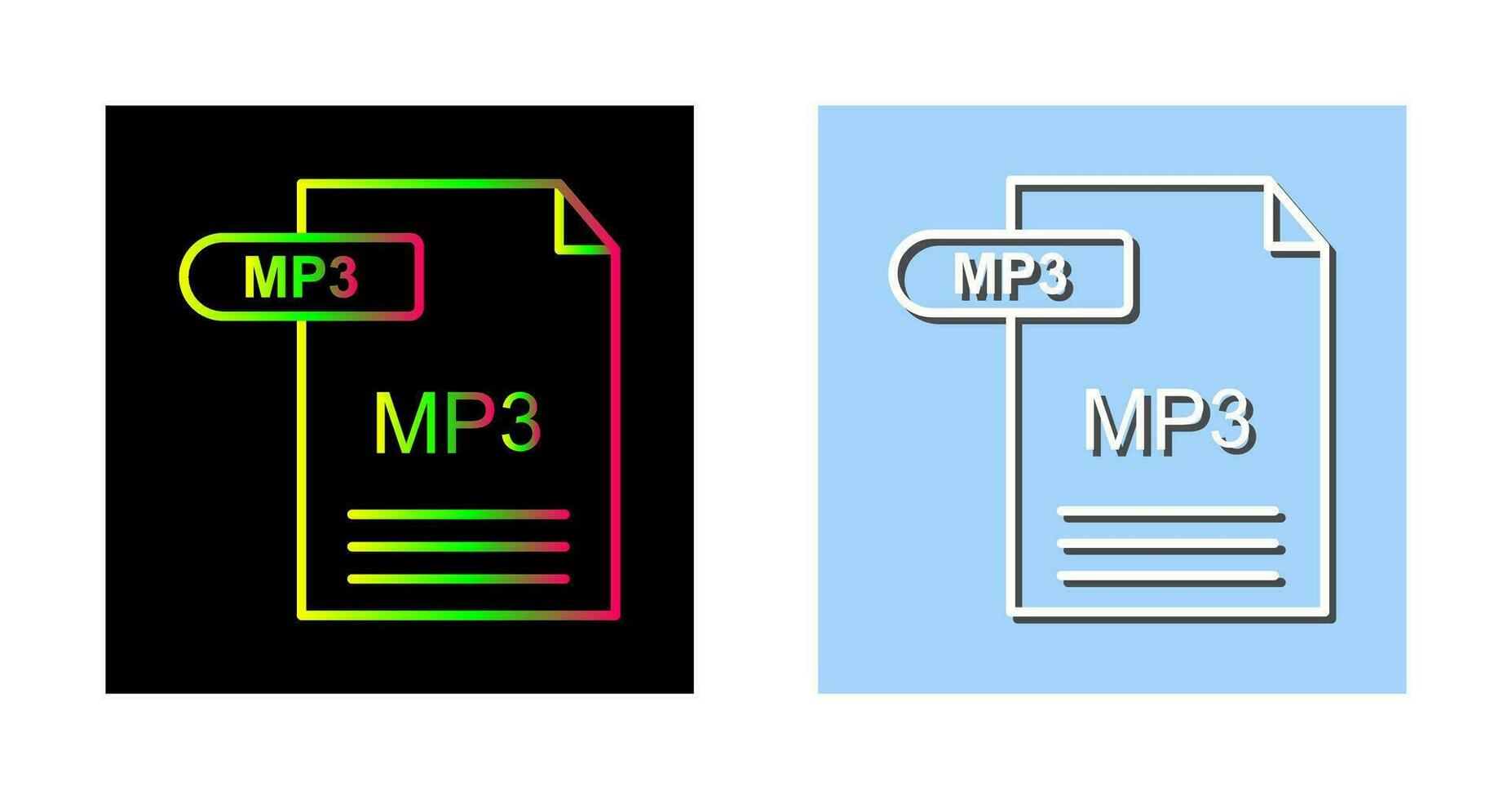 mp3 vector icoon