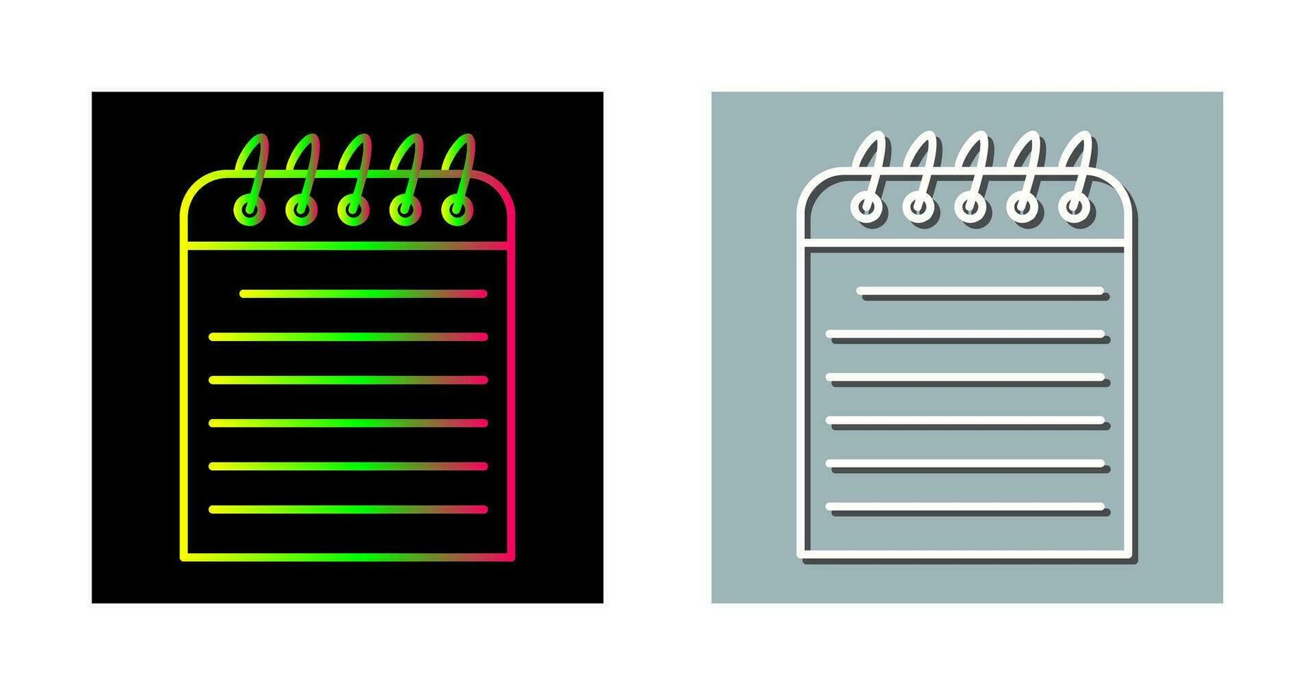 uniek Notitie vector icoon