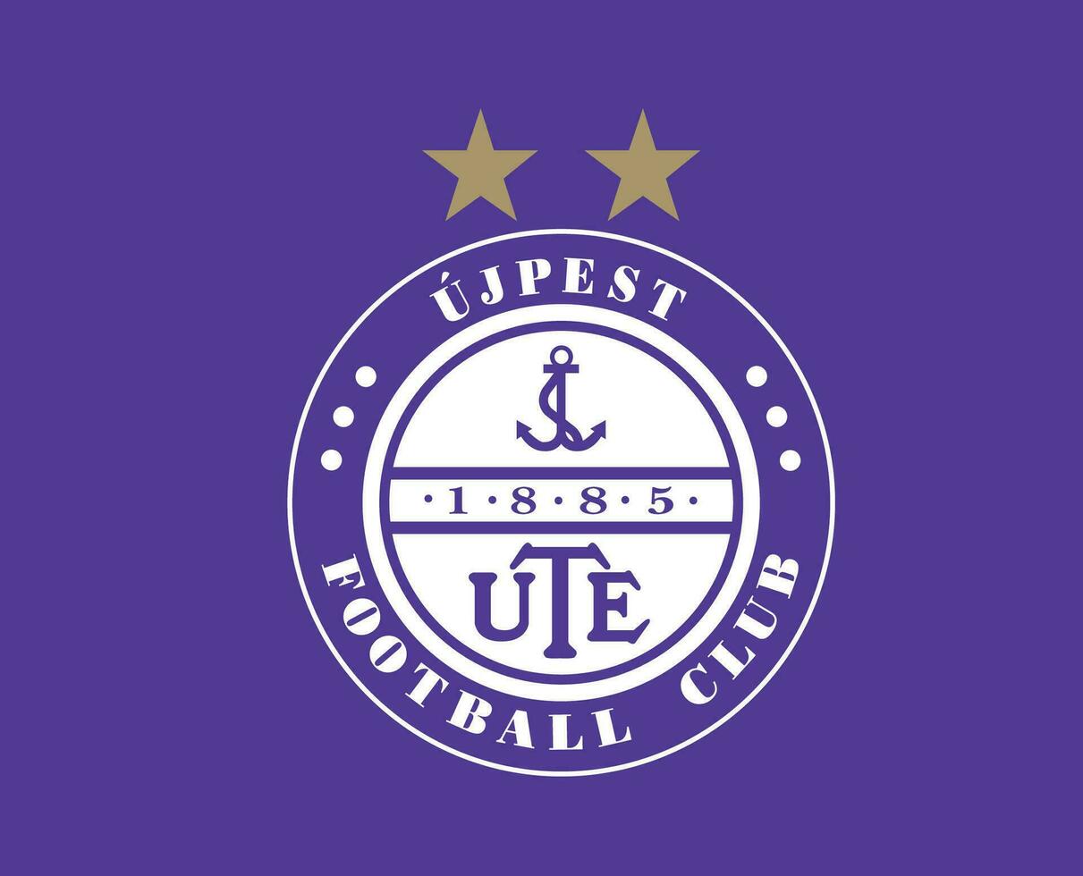 ujpste fc club logo symbool Griekenland liga Amerikaans voetbal abstract ontwerp vector illustratie met Purper achtergrond